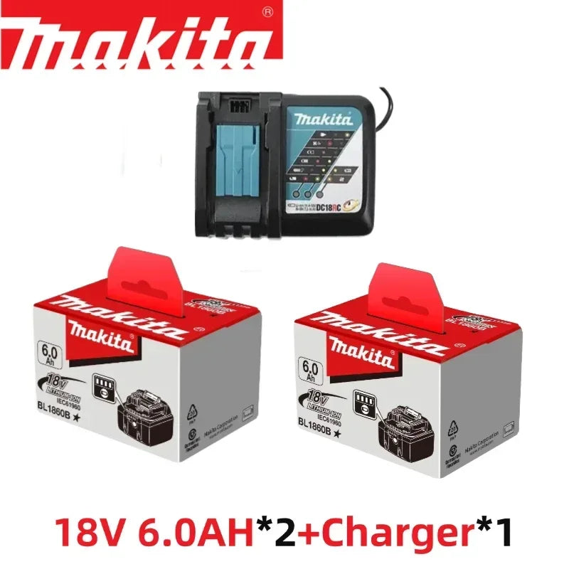 Bateria Makita 18 V 6,0Ahbateria de íon de lítio.