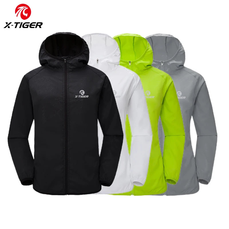 Camisa de ciclismo refletiva à prova de vento X-TIGER