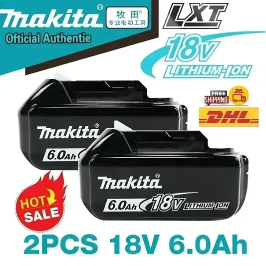 Bateria recarregável Makita 18V 6Ah.
