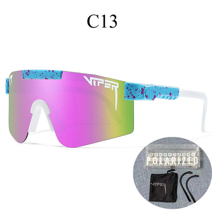 Com estojo UV400 Óculos de sol para ciclismo, esportes ao ar livre.