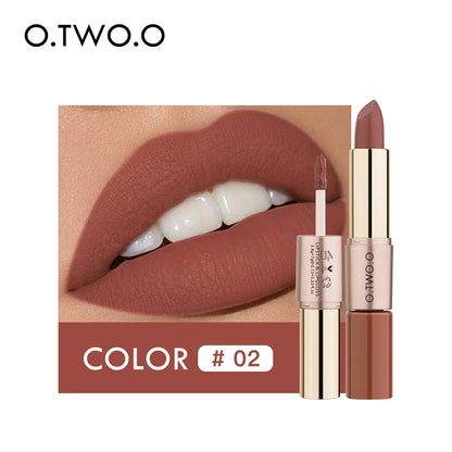 Batom Matte e Batom Líquido 12 Cores Maquiagem Brilho Labial.