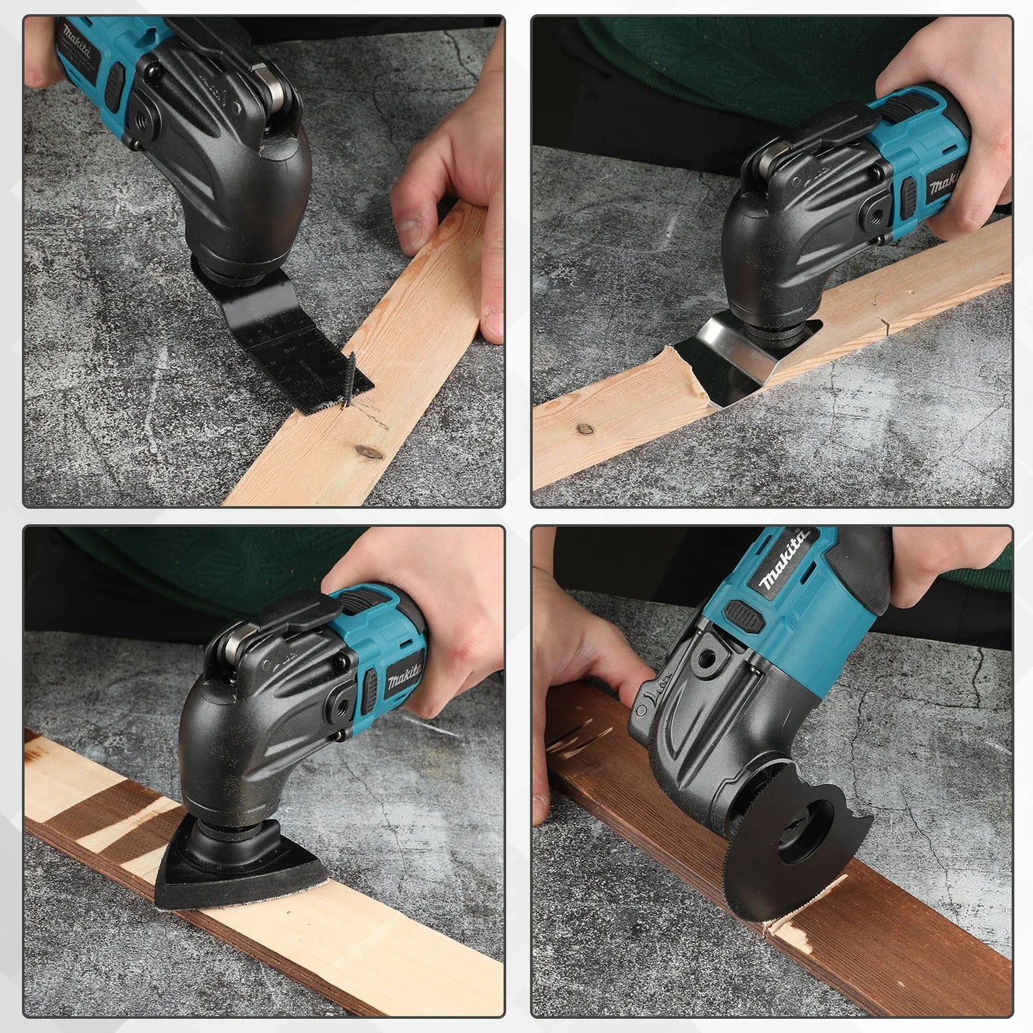 Makita Multi-Tool 18 V sem escovas e sem fio, máquina portátil potente.