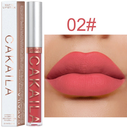 Brilho labial fosco 18 cores atacado, batom líquido barato.