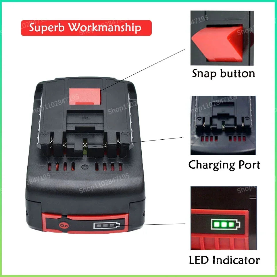Bateria de lítio original BOSCH 18V, pacote de bateria Bosch 6.0AH.