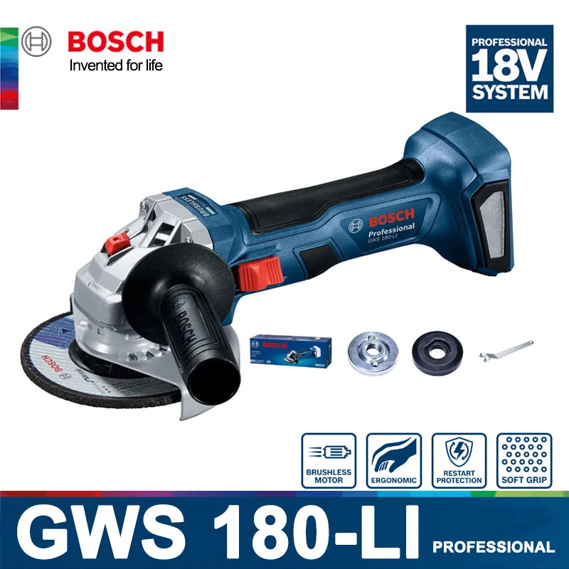 Esmerilhadeira Angular BOSCH GWS180-L A BATERIA.