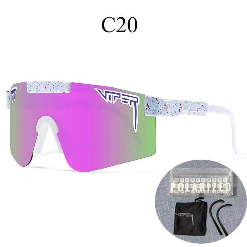 Com estojo UV400 Óculos de sol para ciclismo, esportes ao ar livre.