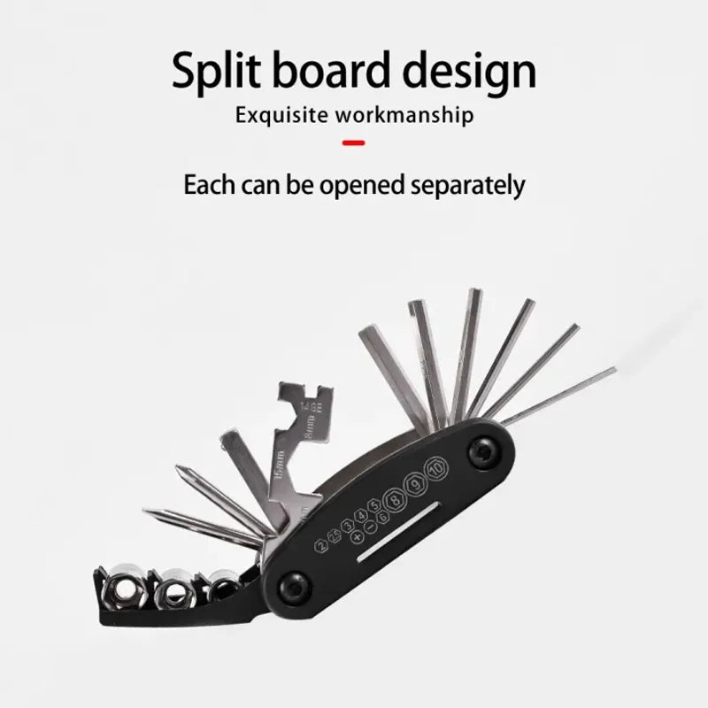 Ferramentas 16 em 1 para MTB, bicicleta de estrada, chave Allen