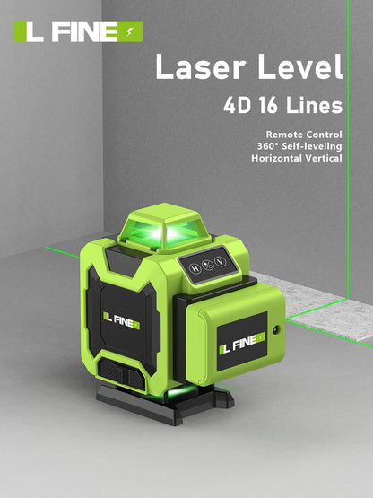 Laser Autonivelante Horizontal Vertical Cruzado 4D 16 Linhas 360.