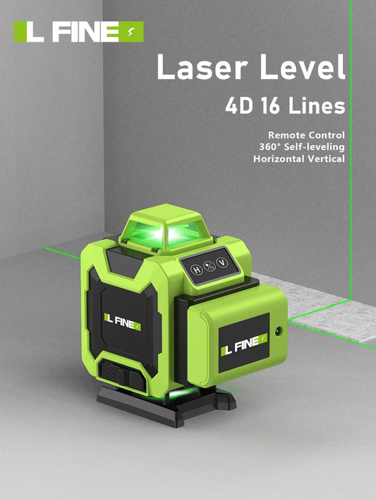 Laser Autonivelante Horizontal Vertical Cruzado 4D 16 Linhas 360.