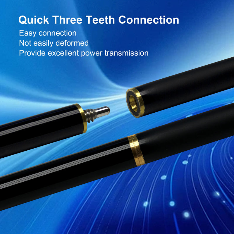 Taco de bilhar profissional de 9,5 mm e 146 cm para jogos americanos de 9 e 8 bolas