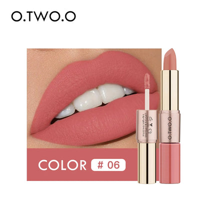 Batom Matte e Batom Líquido 12 Cores Maquiagem Brilho Labial.