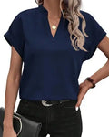 Blusa feminina camisa branca  com decote em v algodão.