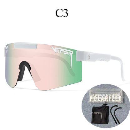 Com estojo UV400 Óculos de sol para ciclismo, esportes ao ar livre.