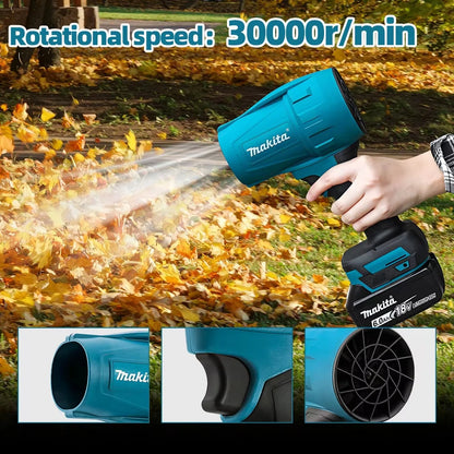Makita 30000RPM ,Turbo Jet Fan 18V Espanador de ar elétrico sem bateria.