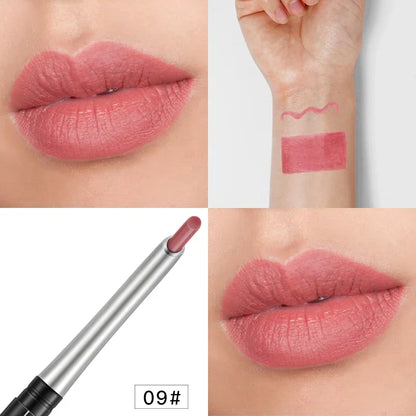 Batom Marrom Nude Chocolate Cor Batom Líquido Brilho Labial.