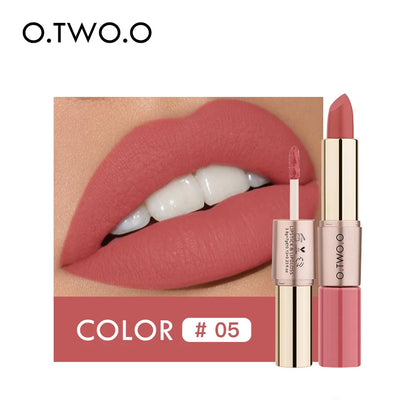 Batom Matte e Batom Líquido 12 Cores Maquiagem Brilho Labial.