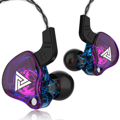 Fones de ouvido com fio de 3,5 mm QKZ AK6 HiFi com qualidade.
