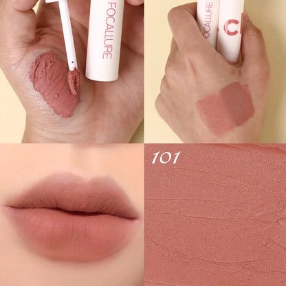Atacado FOCALLURE Velvet Matte Batons À Prova D'água Lipclay Batom Líquido.