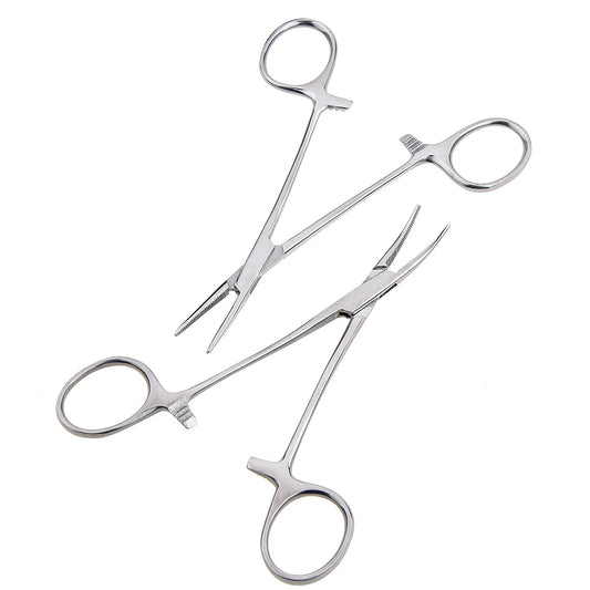 Ferramenta manual 12,5 16 18 cm Pinça hemostática Grampo para pelos de animais.