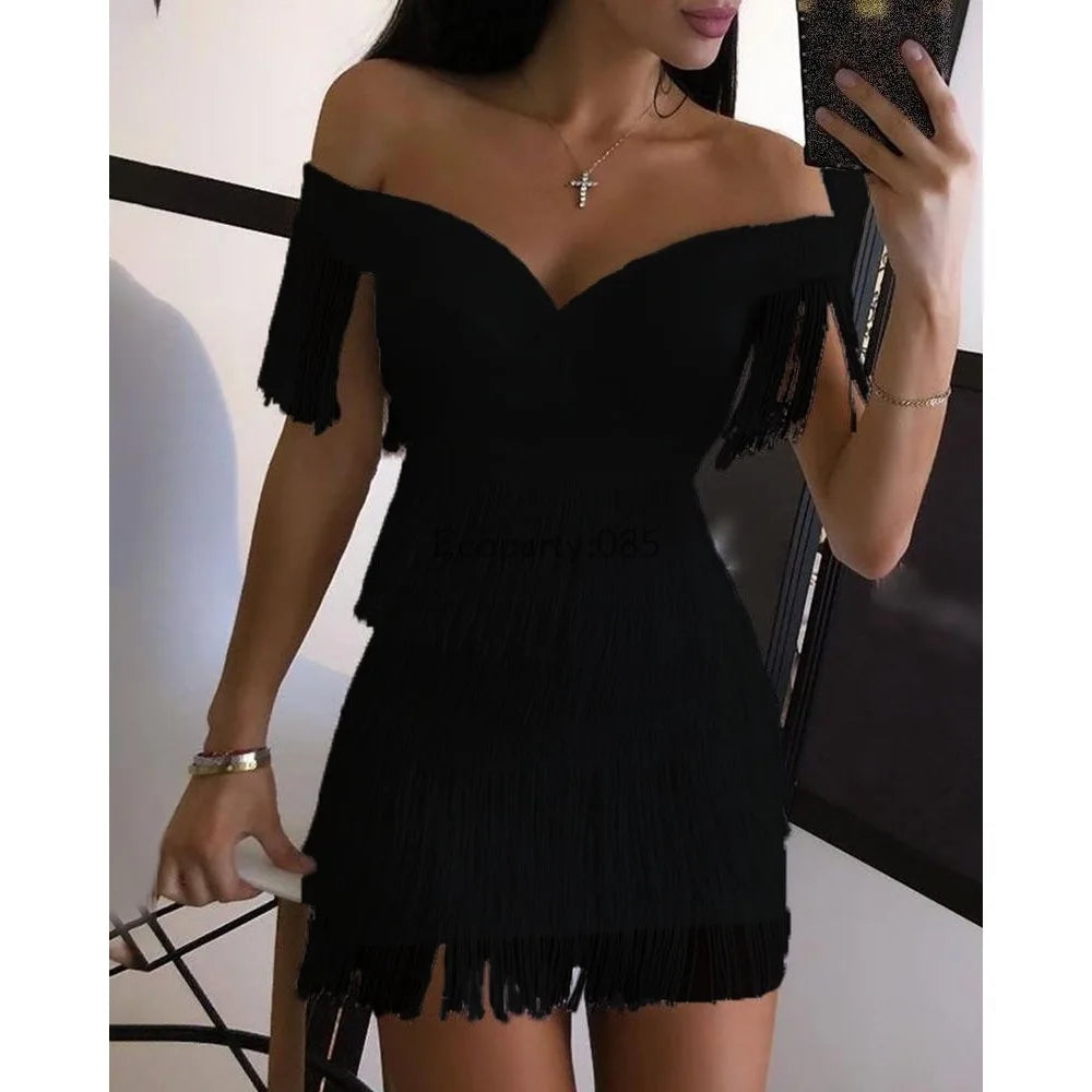 Vestidos de noite femininos sensuais,, decote em V grande