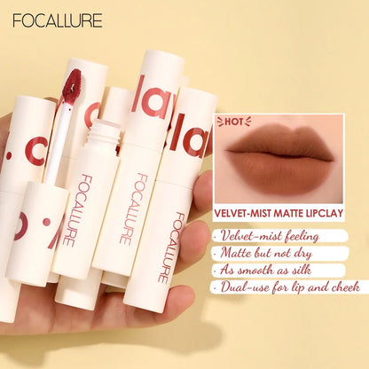 Atacado FOCALLURE Velvet Matte Batons À Prova D'água Lipclay Batom Líquido.