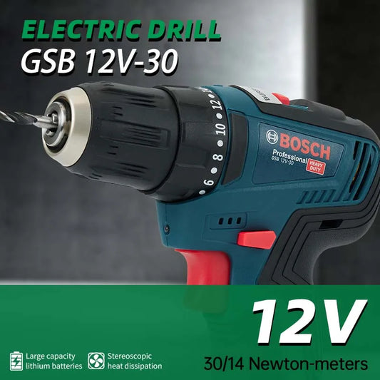 Furadeira elétrica Bosch GSB-12-V30.