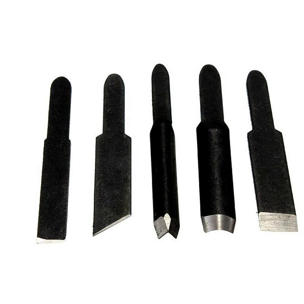 Conjunto de ferramentas para entalhe em madeira, cinzel elétrico + 5 pontas