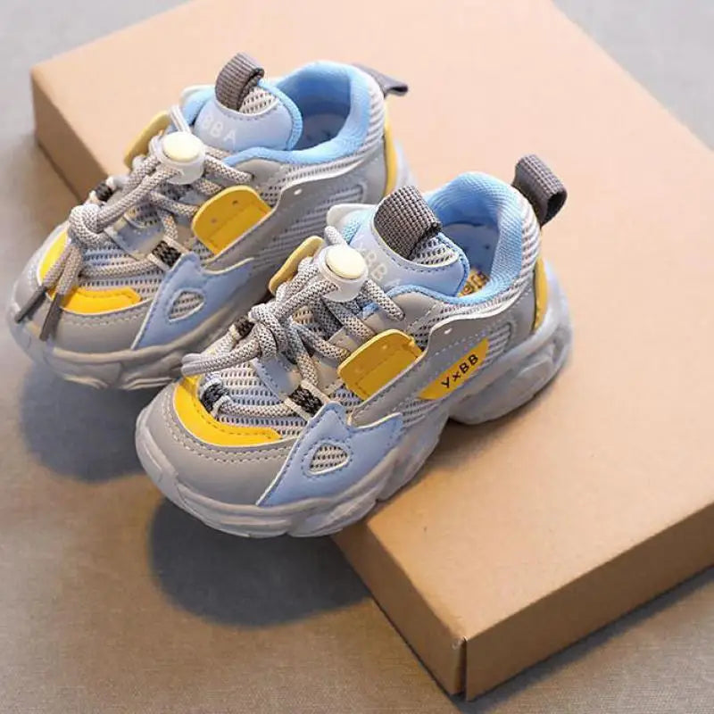 tênis casuais de malha,Tamanho 21-36 Sapatos de bebê para meninos e meninas,