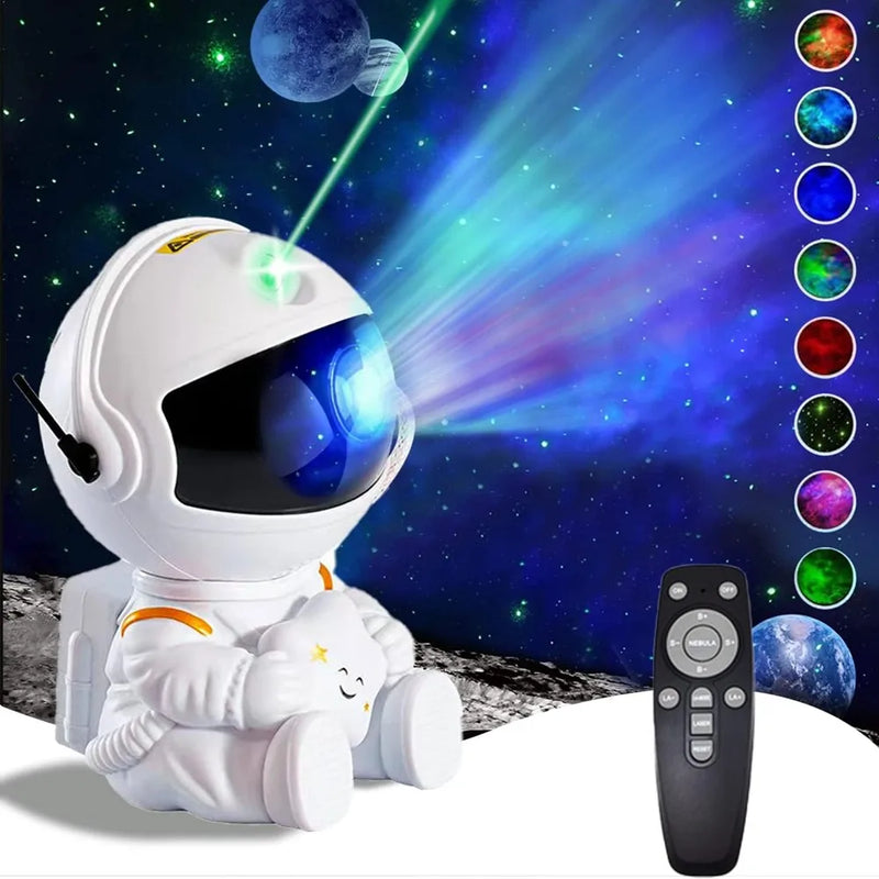Projetor de estrelas Galaxy Night Light Astronauta Projetor espacial Estrelado