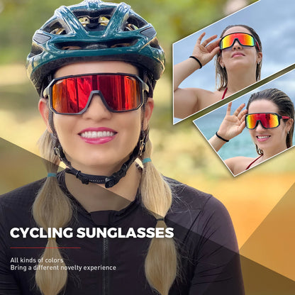 Novos Óculos de Ciclismo Óculos de Sol para Bicicleta UV400 Óculos de Esportes