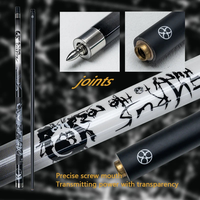 Taco de bilhar de carbono de nível profissional com ponta de 13 mm