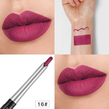 Batom Marrom Nude Chocolate Cor Batom Líquido Brilho Labial.