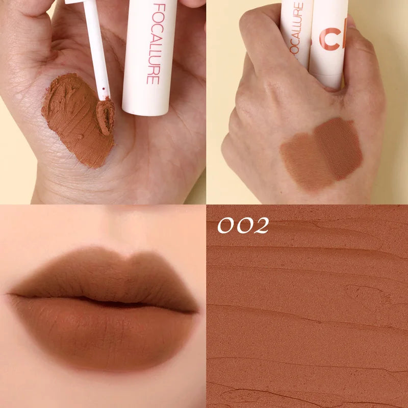 Atacado FOCALLURE Velvet Matte Batons À Prova D'água Lipclay Batom Líquido.