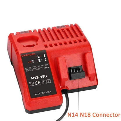 Carregador de bateria de íons de lítio M12-18C para Milwaukee 12 V.
