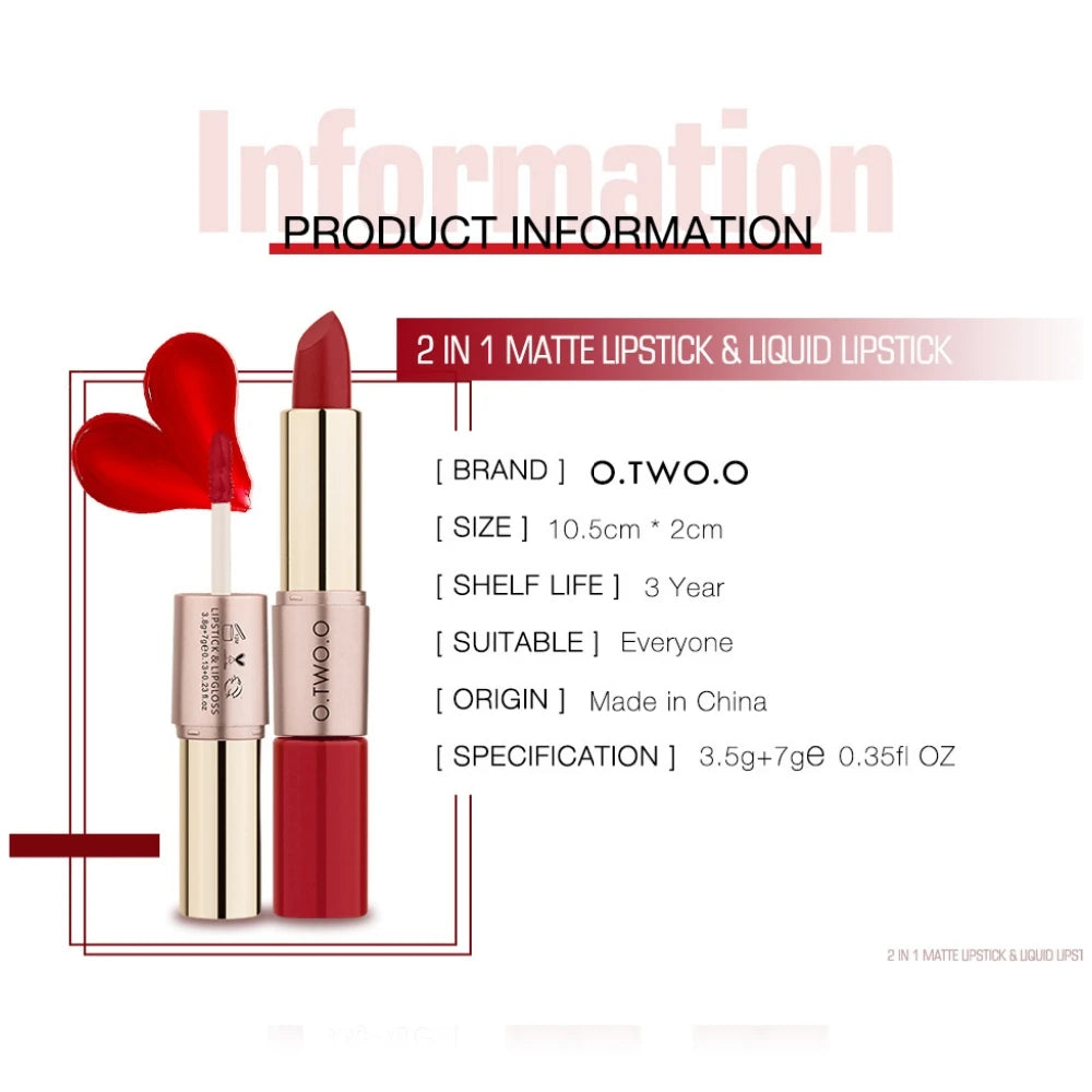 Batom Matte e Batom Líquido 12 Cores Maquiagem Brilho Labial.