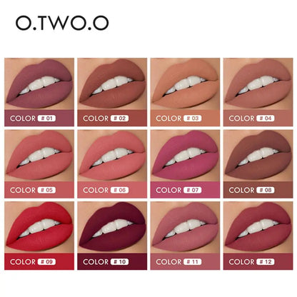 Batom Matte Brilho Labial Cosméticos À Prova D'água.