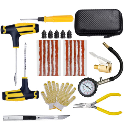 Kit de reparo de pneus de carro.