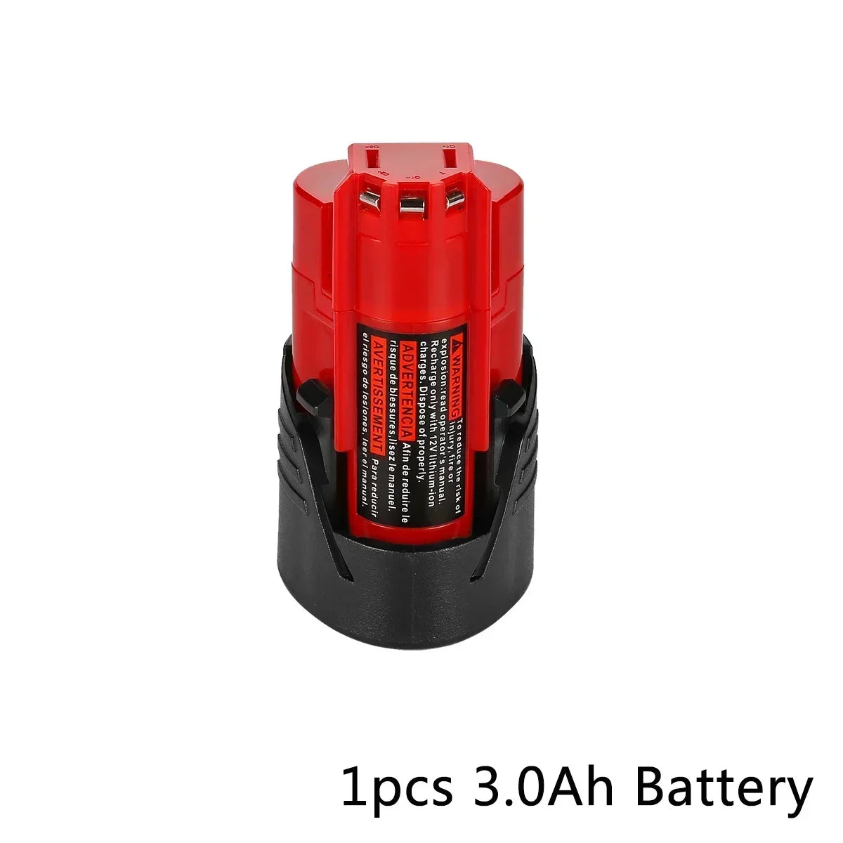 bateria Milwaukee de 12 V 3 Ah compatível com Milwaukee M12.