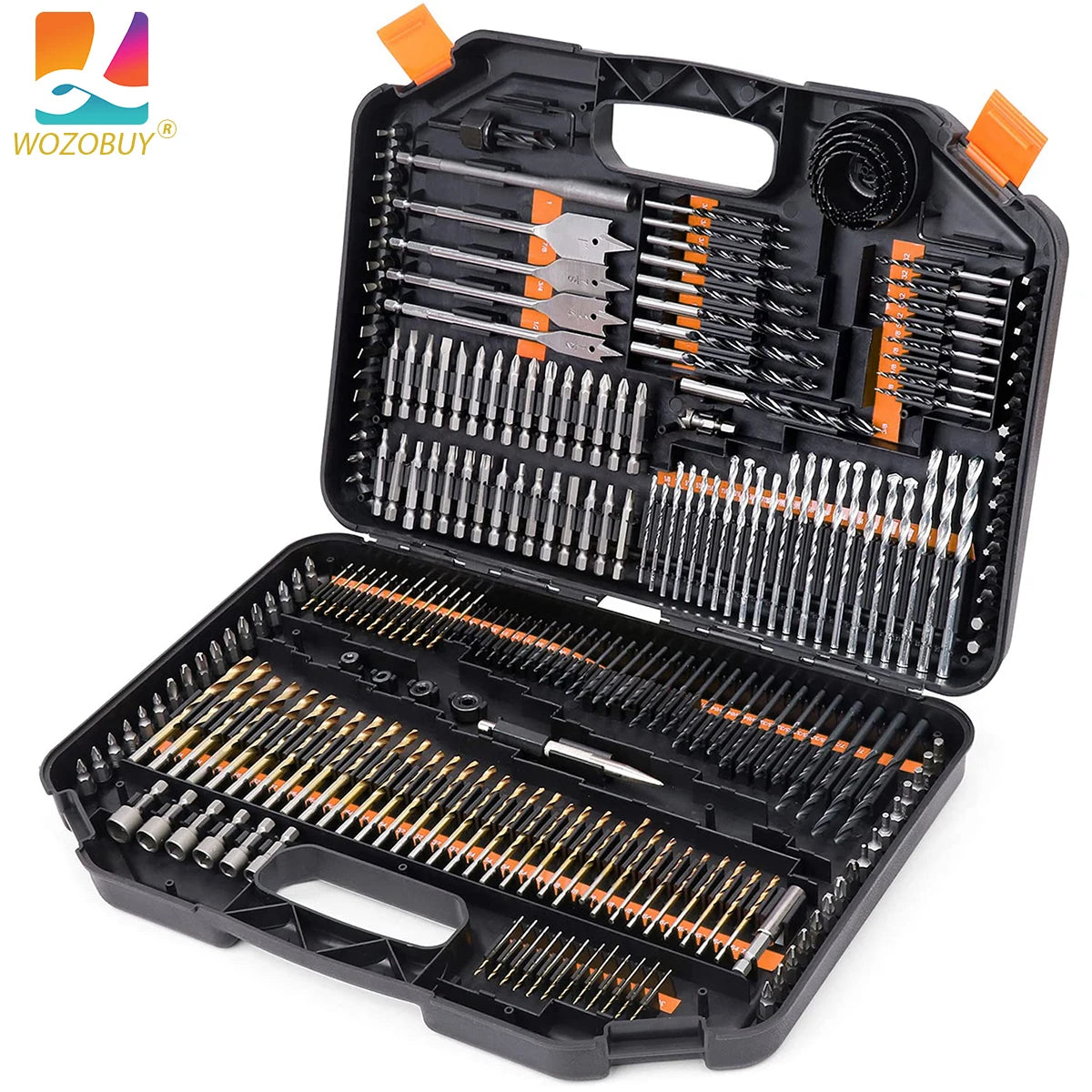 Conjunto de ferramentas combinadas de brocas HSS 246 peças.