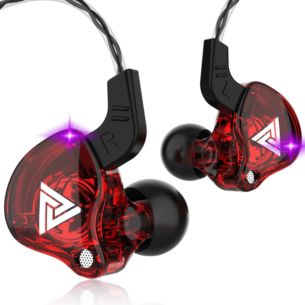 Fones de ouvido com fio de 3,5 mm QKZ AK6 HiFi com qualidade.