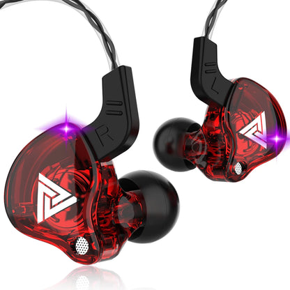 Fones de ouvido com fio de 3,5 mm QKZ AK6 HiFi com qualidade.