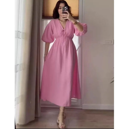 Vestidos elegantes para mulheres, moda vintage, vestido sexy, cor sólida.