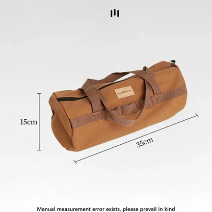Bolsa de armazenamento portátil com cilindro, grande capacidade, reforçada