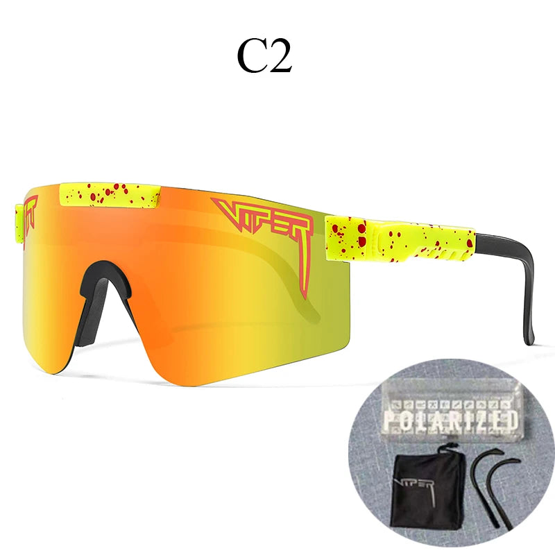 Com estojo UV400 Óculos de sol para ciclismo, esportes ao ar livre.