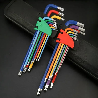 Conjunto de chaves Allen coloridas.