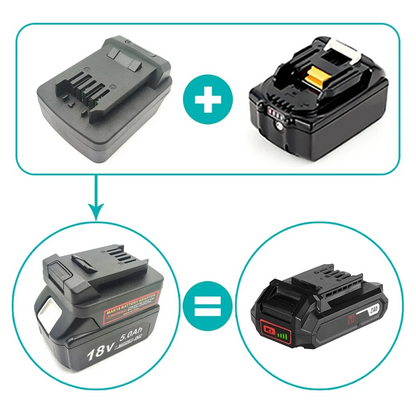 Adaptador de bateria para Makita 18V Conversão de bateria para SKIL 20V.