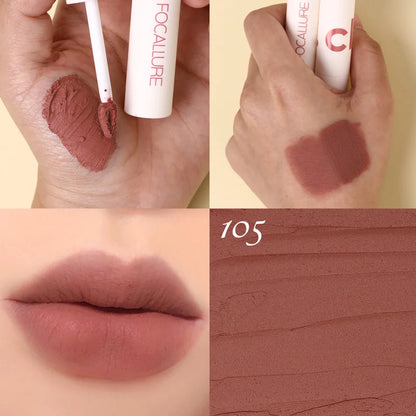 Atacado FOCALLURE Velvet Matte Batons À Prova D'água Lipclay Batom Líquido.