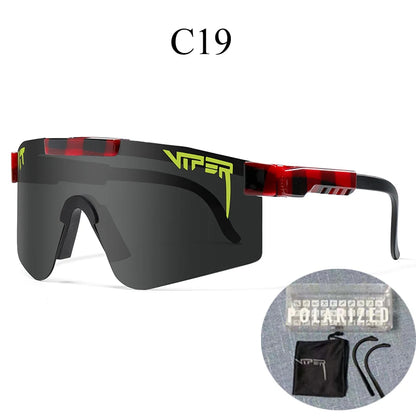 Com estojo UV400 Óculos de sol para ciclismo, esportes ao ar livre.