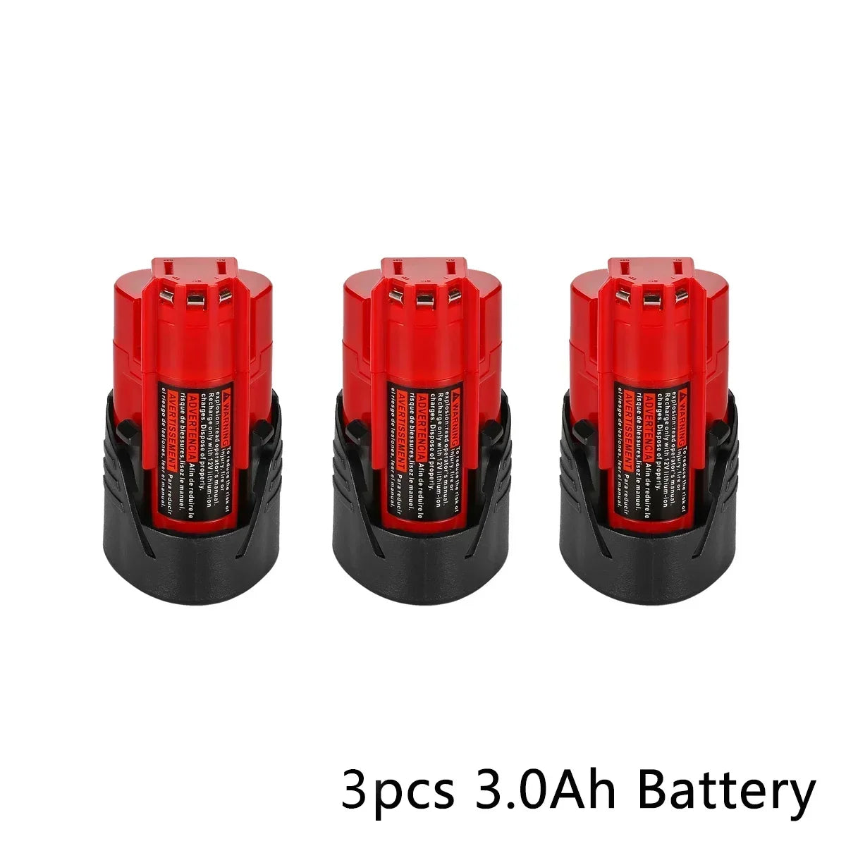 bateria Milwaukee de 12 V 3 Ah compatível com Milwaukee M12.