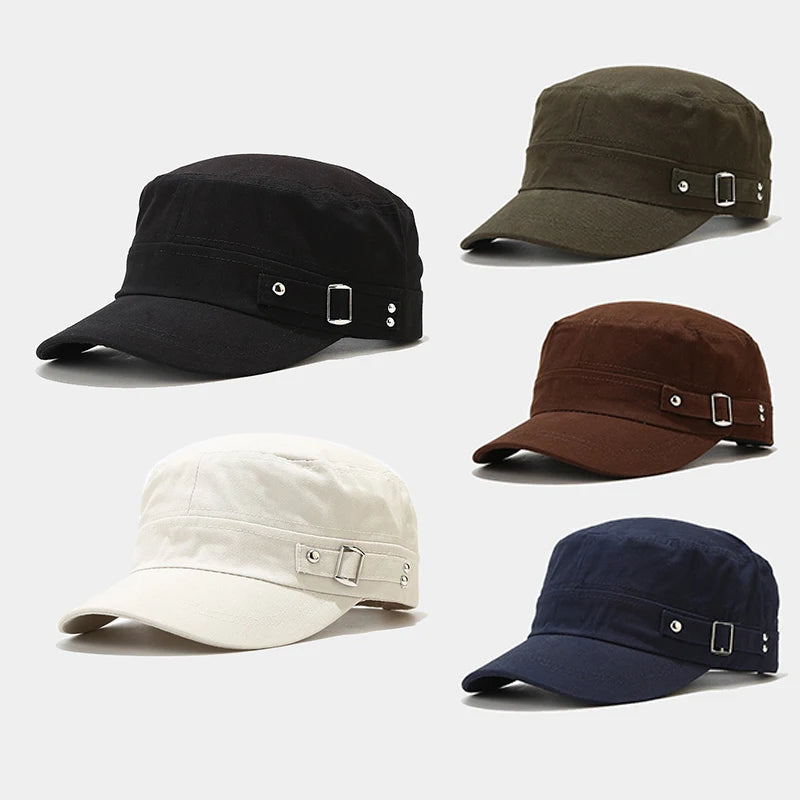 Boné de beisebol vintage masculino, chapéu de cano alto, algodão lavado, respirável